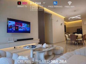 5 plus 2 pax COZY 3BR APT BUKIT JALIL
